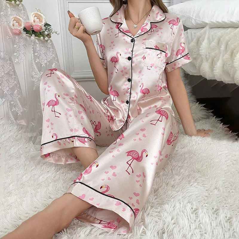 Women's Silk Pajama Set