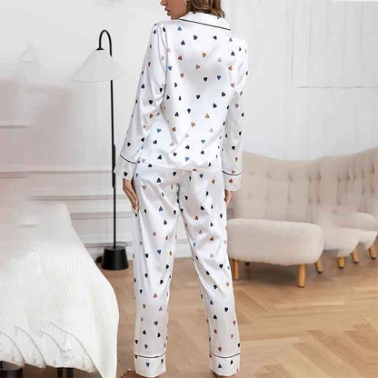 Pajamas Set Women Satin Silk Sleepwear